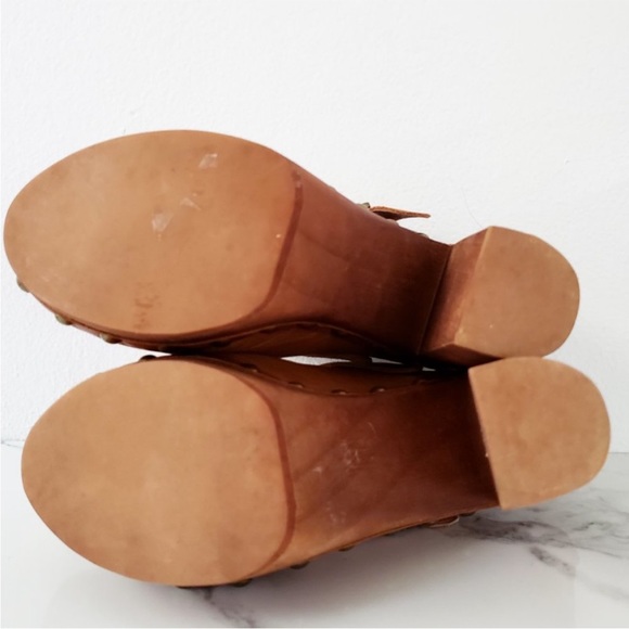 Jeffrey Campbell Woodies Brown Charli-C High Clog - Picture 2 of 8